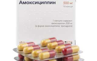 Амоксициллин капсулы — инструкция и цена
