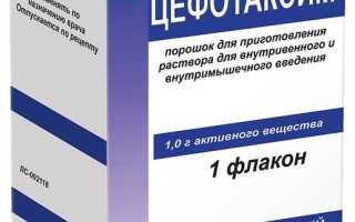 Цефотаксим — инструкция и цена
