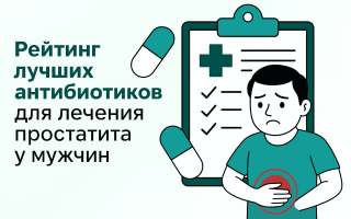 Топ 10 лучших антибиотиков при простатите у мужчин по мнению урологов
