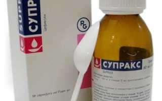 Как развести Супракс суспензию для детей?