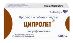 Ципролет таблетки — инструкция и цена
