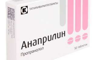 Анаприлин — инструкция и цена