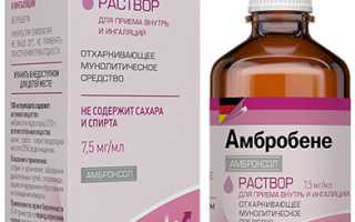 Как разводить Амбробене с физраствором для ингаляций?