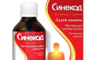 Синекод — инструкция и цена