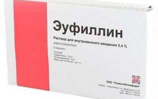 Эуфиллин — инструкция и цена