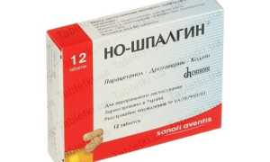 Но-шпалгин — инструкция и цена