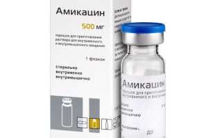 Амикацин — инструкция и цена